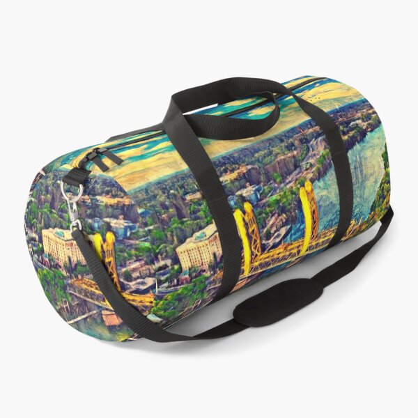 Item preview, Tower Bridge over Sacramento River - digital painting designed and sold by NickoPrints.