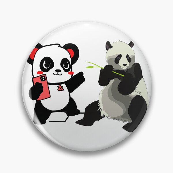Item preview, Baby Pandas taking pictures of Daddy panda - Millenial pandas designed and sold by Fanatic Nerd.