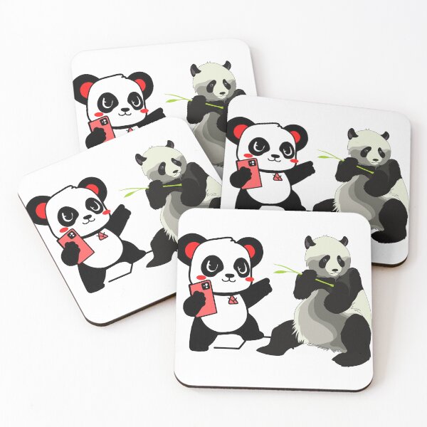 Item preview, Baby Pandas taking pictures of Daddy panda - Millenial pandas designed and sold by Fanatic Nerd.