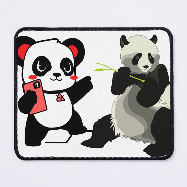 Item preview, Baby Pandas taking pictures of Daddy panda - Millenial pandas designed and sold by Fanatic Nerd.