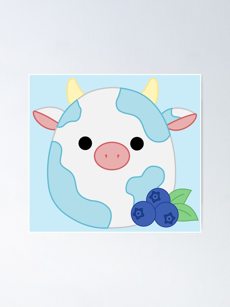 cow squishmallow blue