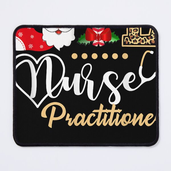 Item preview, Public Love Santa Nurse Practitioner Stethoscope Leopard Christmas Happy designed and sold by PagePractitione.