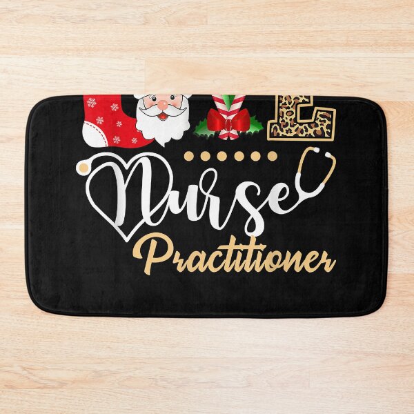 Item preview, Public Love Santa Nurse Practitioner Stethoscope Leopard Christmas Happy designed and sold by PagePractitione.