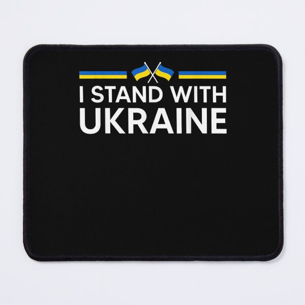 Artikelvorschau, Ich stehe mit der ukrainischen Flagge der Ukraine, die die Ukraine unterstützt entworfen und verkauft von KingPower.