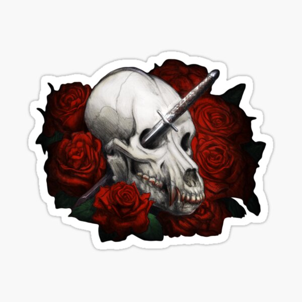 Silver & Bone (no text) Sticker