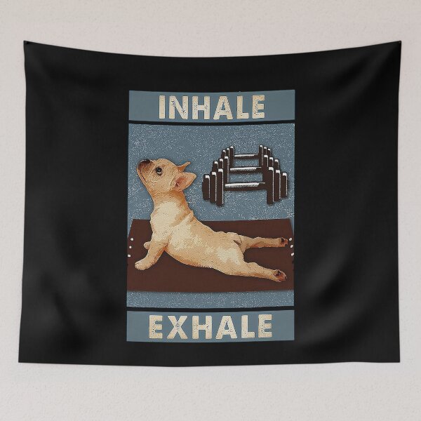 Item preview, Yoga - Inhale Exhale dog lover designed and sold by KravecUziel.
