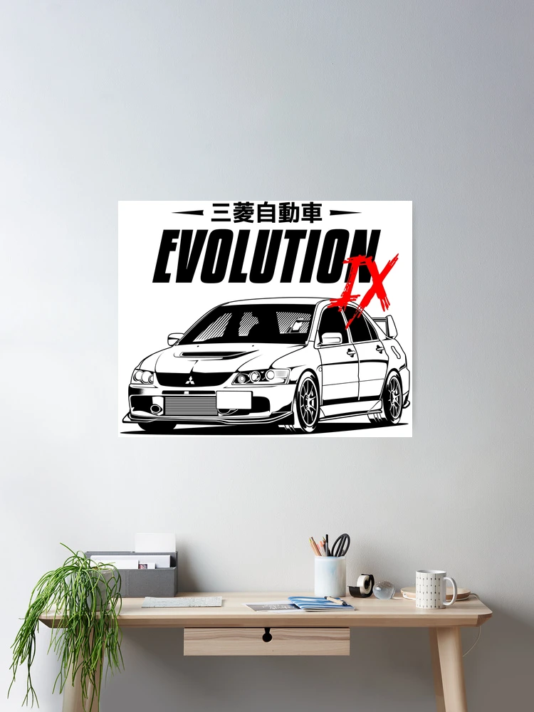 Lancer Evolution IX (white print)