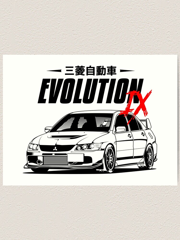 Lancer Evolution IX (white print)
