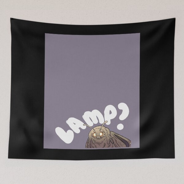 Item preview, moth lamp designed and sold by KatrinaCarrST.