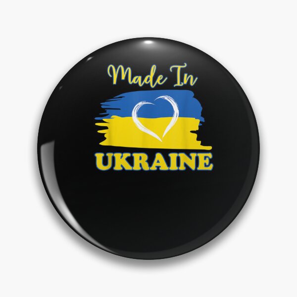 Item preview, Made In Ukraine Ukrainian Flag Heart designed and sold by KingPower.