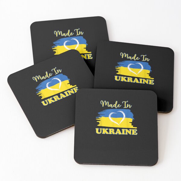 Item preview, Made In Ukraine Ukrainian Flag Heart designed and sold by KingPower.