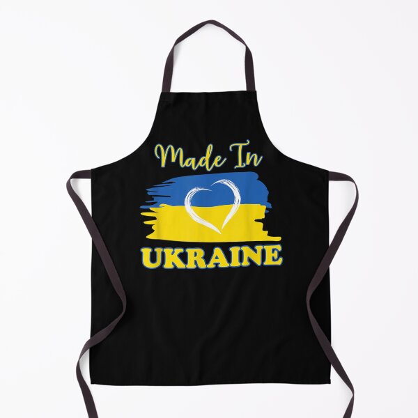 Item preview, Made In Ukraine Ukrainian Flag Heart designed and sold by KingPower.