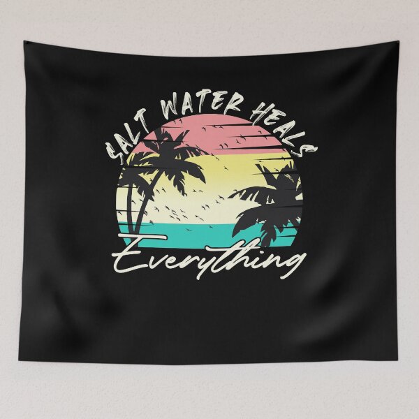 Item preview, Vintage Summer Beach Salt Water Heals Everything designed and sold by NithieanQ34.