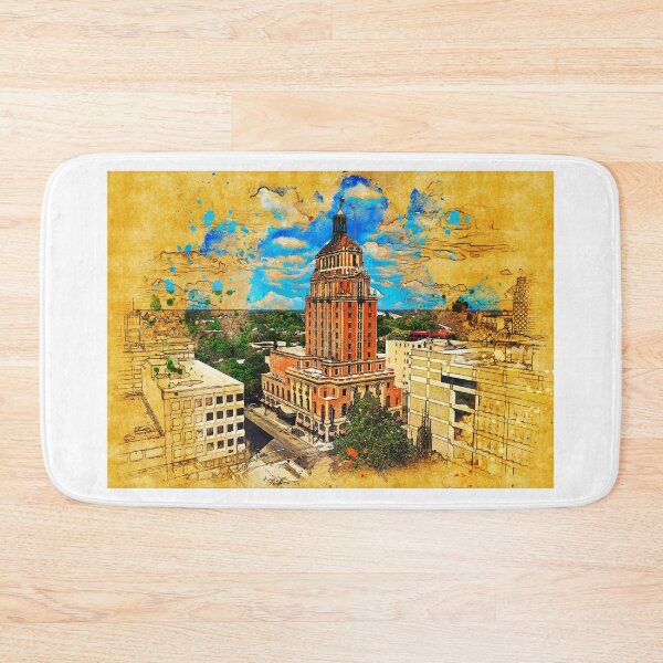 Item preview, Elks Tower in Sacramento - painting and sketch designed and sold by NickoPrints.
