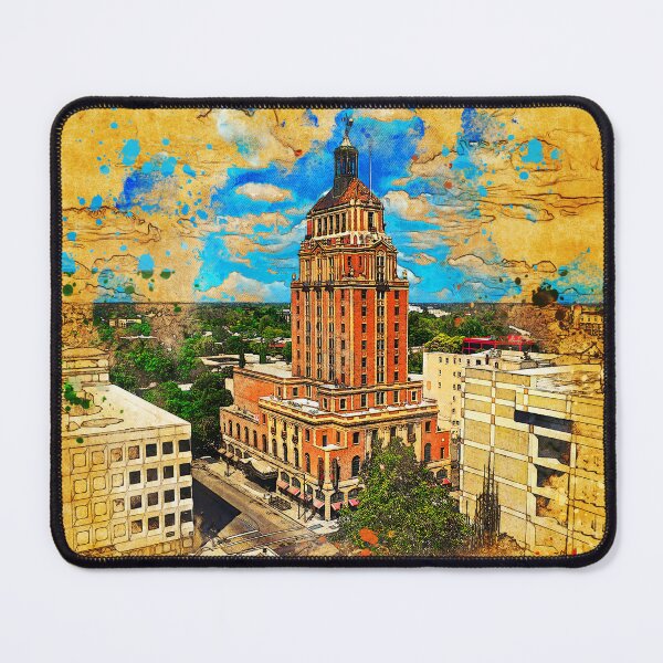 Item preview, Elks Tower in Sacramento - painting and sketch designed and sold by NickoPrints.