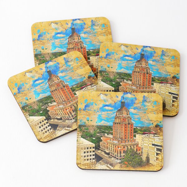 Item preview, Elks Tower in Sacramento - painting and sketch designed and sold by NickoPrints.