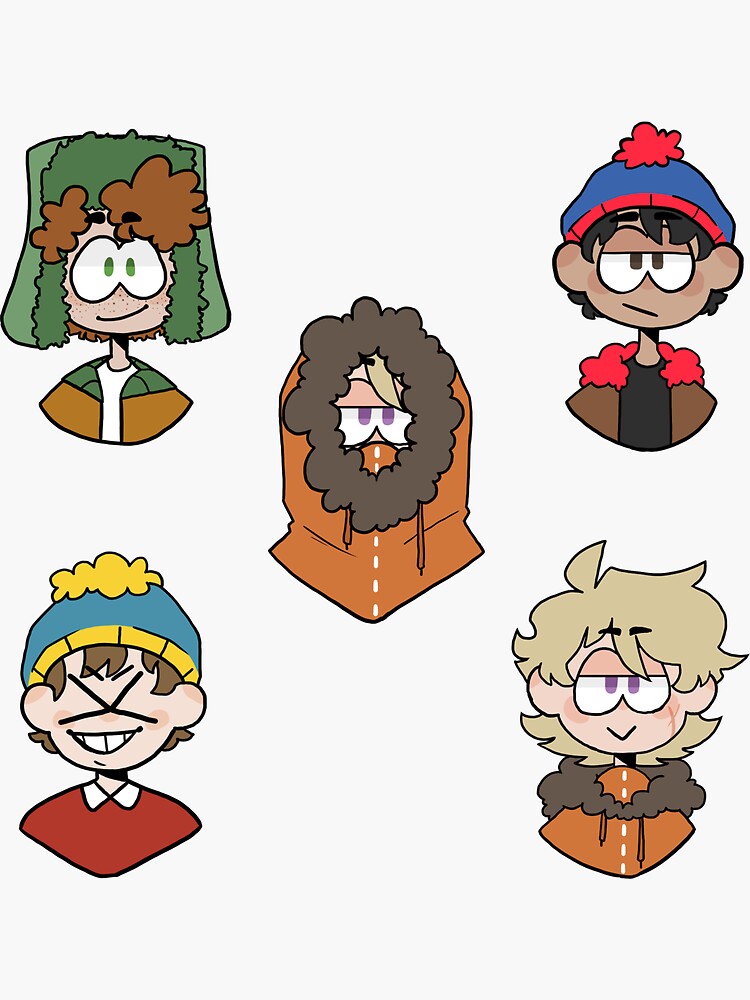 "South Park Boys Sticker Pack" Sticker By MothWorld | Redbubble