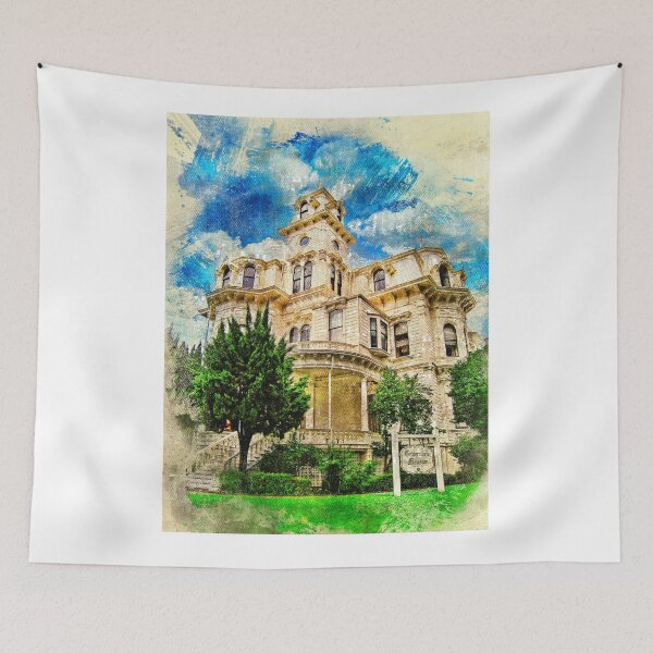 Item preview, Governor's Mansion in Sacramento - digital painting designed and sold by NickoPrints.