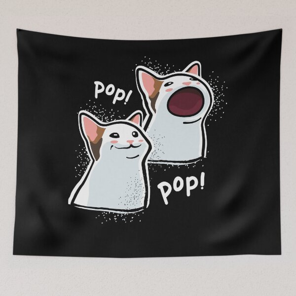 Item preview, Popping Cat Pop Cat  PopCat designed and sold by CarrieCarsonn.
