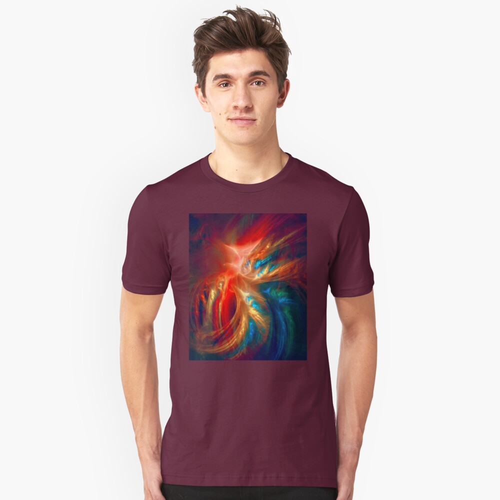 Colorful Wings Slim Fit T-Shirt