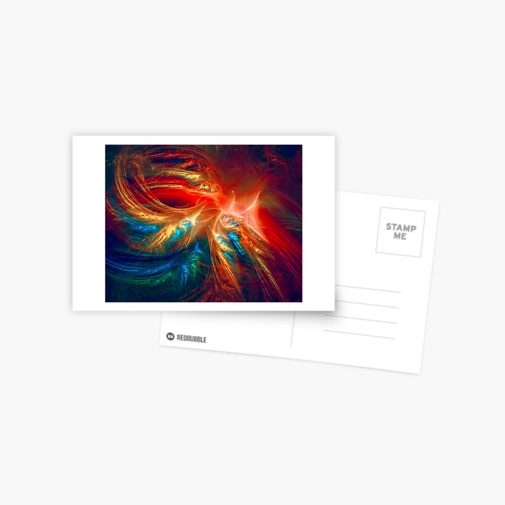 Colorful Wings Postcard