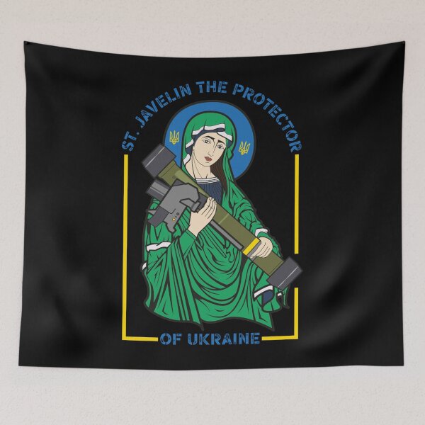 Item preview, Saint Javelin The Protector of Ukraine - St. Javelin The Protector of Ukraine - Free Ukraine designed and sold by liskaijikarowa.