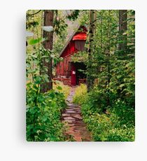 Little Church in the Woods Canvas Print