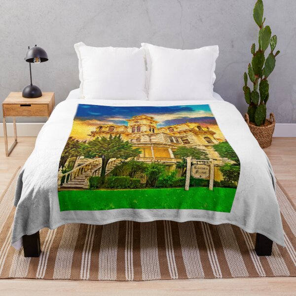 Item preview, Governor's Mansion in Sacramento, in the evening - digital painting designed and sold by NickoPrints.
