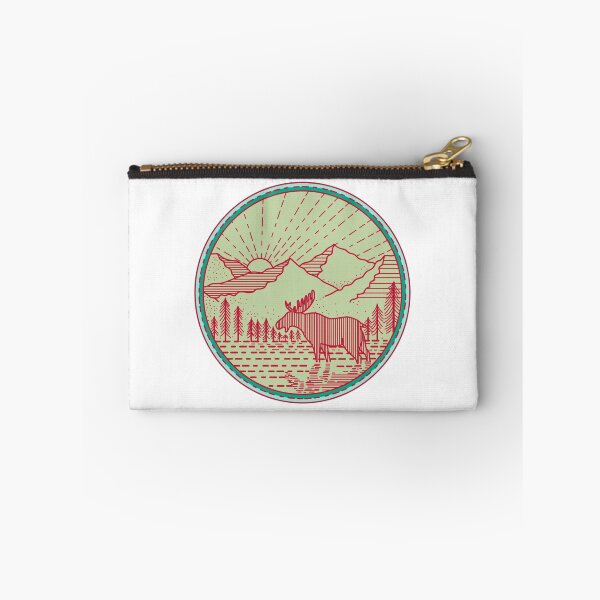 Item preview, Moose River Mountains Sun Circle Retro designed and sold by patrimonio.