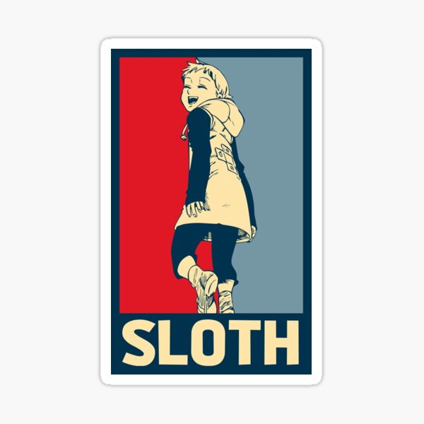 king-sin-of-sloth-poster-sticker-by-babyliciouso-redbubble