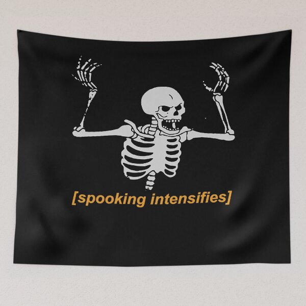 Item preview, Spooking Intensifies Spooky Scary Skeleton designed and sold by CarrieCarsonn.
