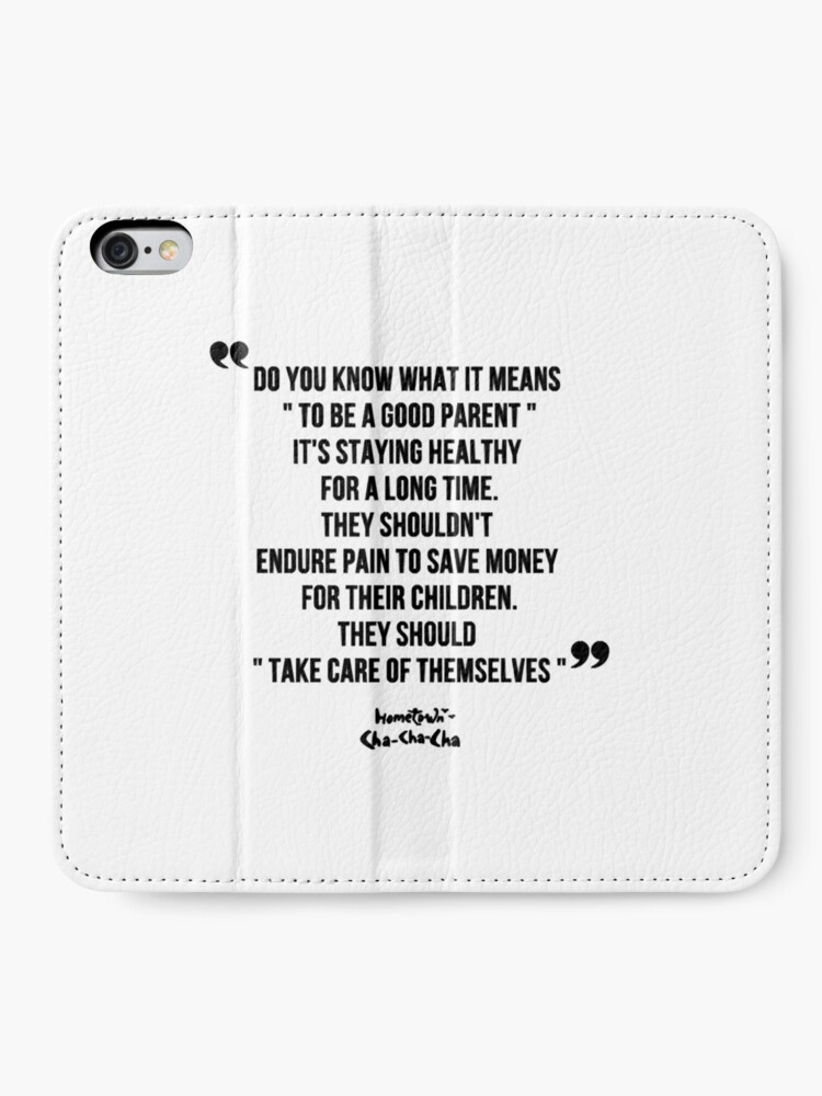 Hometown cha cha cha Kdrama Kim Seon Ho Quotes iPhone Wallet