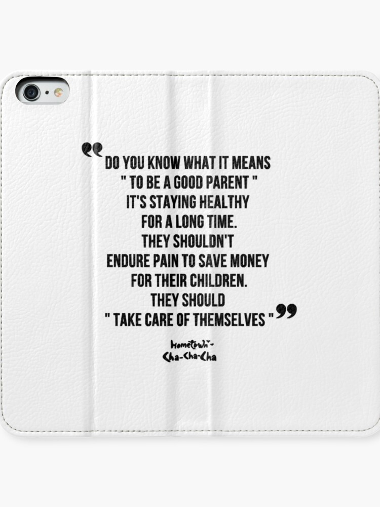 Hometown cha cha cha Kdrama Kim Seon Ho Quotes iPhone Wallet