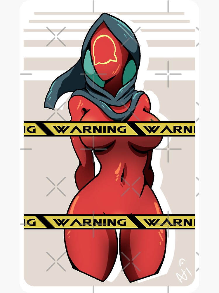 Thumbnail 3 of 3, Sticker, Warning Molton designed and sold by Alicaido.
