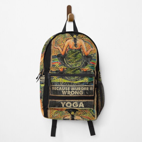 Item preview, Yogi Yoga Because Murder Is Wrong designed and sold by SaoirseNeid.