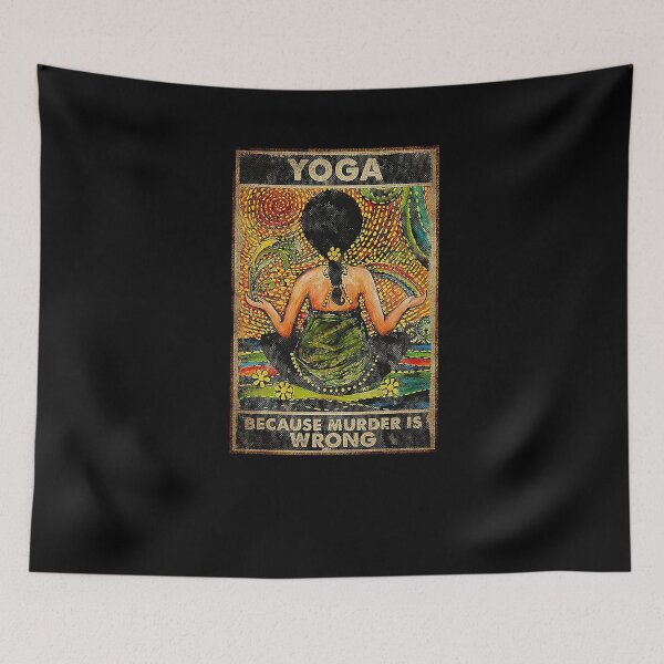 Item preview, Yogi Yoga Because Murder Is Wrong  designed and sold by SaoirseNeid.