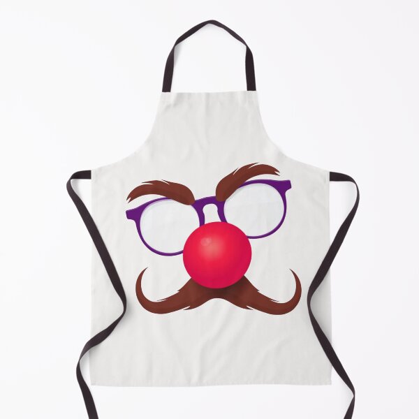 Item preview, Red Nose Day Carnival Goggles Face with Glasses & Moustache designed and sold by WearWolfDesigns.