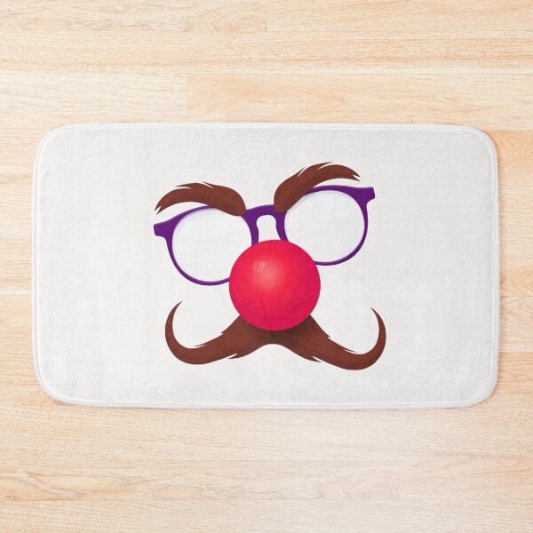 Item preview, Red Nose Day Carnival Goggles Face with Glasses & Moustache designed and sold by WearWolfDesigns.