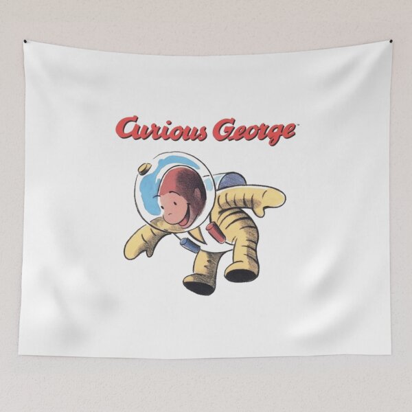 Item preview, cute astronout monkey curious george designed and sold by lawscars3.