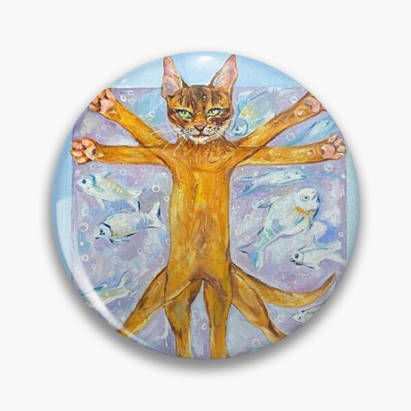 Item preview, Vitruvian funny cat is perfect. So is De Vince's cat. designed and sold by Elena Reutova.
