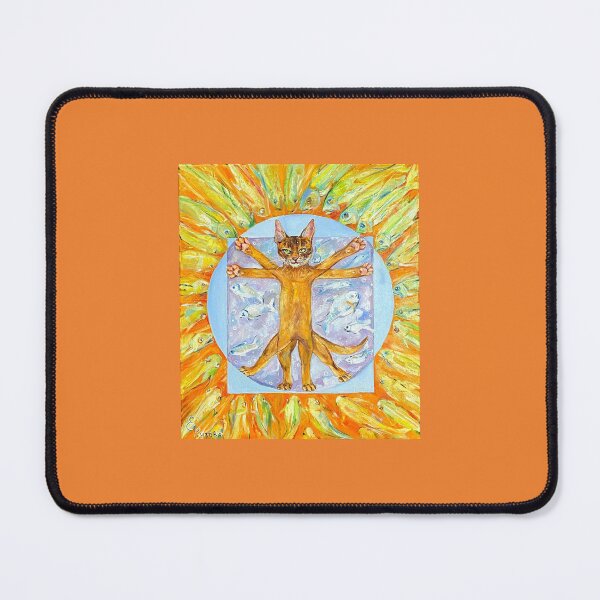 Item preview, Vitruvian funny cat is perfect. So is De Vince's cat. designed and sold by Elena Reutova.