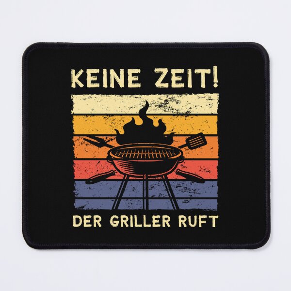 Item preview, No time the barbecue calls BBQ hobby barbecue grill master designed and sold by Shirt-Kaiser.