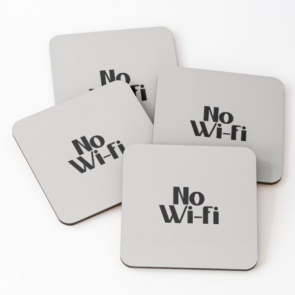 Item preview, No Wi-Fi - Bold Black Text designed and sold by Chubuter.