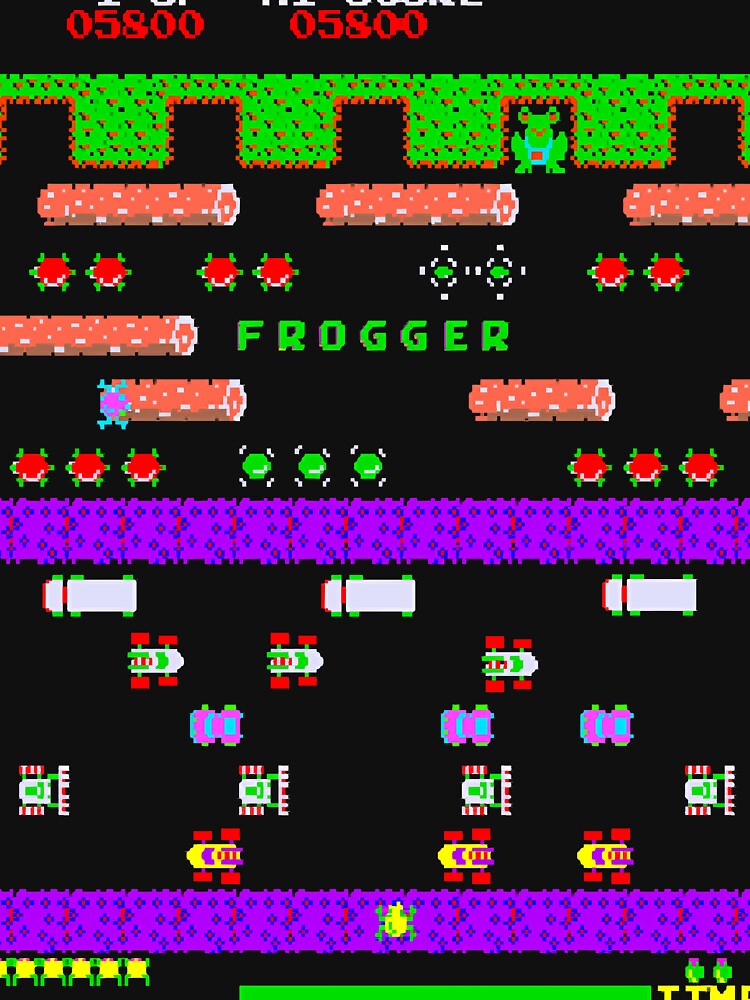 Thumbnail 7 of 7, Classic T-Shirt, Mod.2 Arcade Frogger Video Game designed and sold by phidiep597.