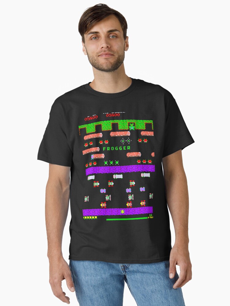 Thumbnail 2 of 7, Classic T-Shirt, Mod.2 Arcade Frogger Video Game designed and sold by phidiep597.