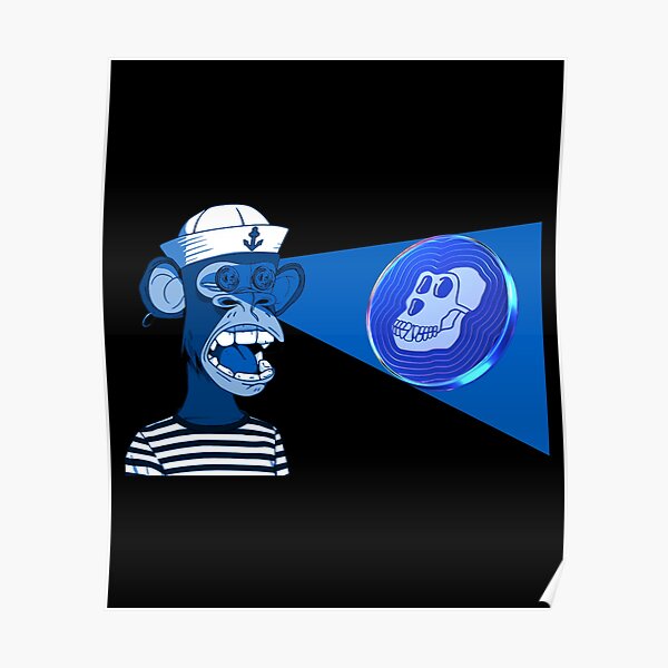 Apecoin Bored Ape Nfts Coin Poster