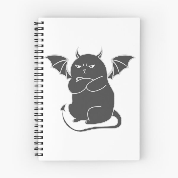 Item preview, Offended demonic black cat with devil horns designed and sold by CutieBlue.