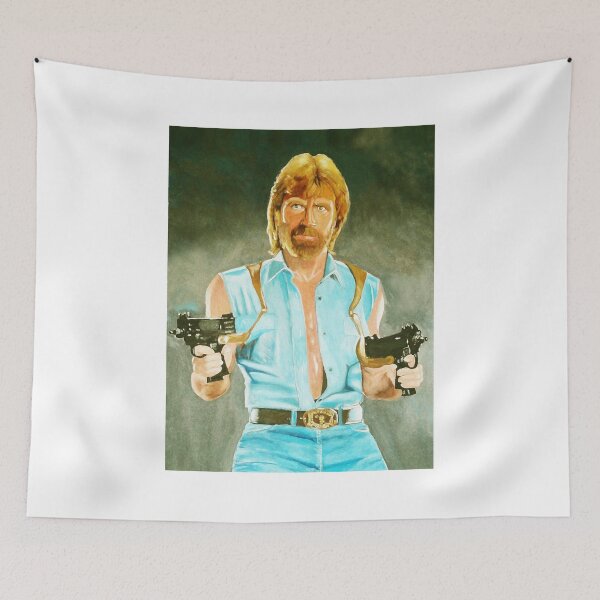 Item preview, Good Teach Martial Arts Passing Training Chuck Norris Oil Paint Classic Fans designed and sold by JermaineCutest.