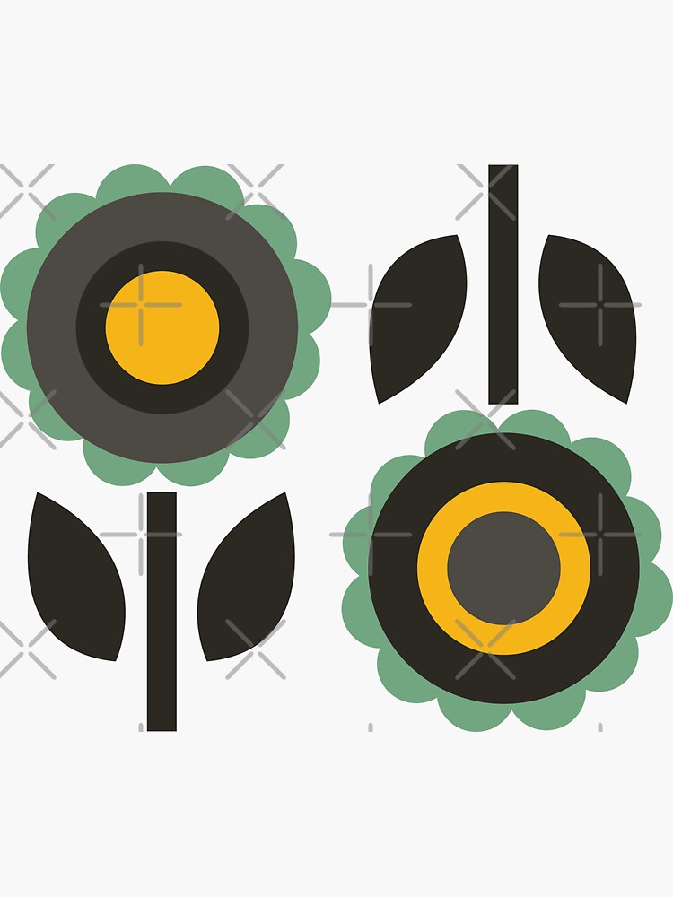 Thumbnail 3 of 3, Sticker, Evergreen Aster designed and sold by lisajaynemurray.