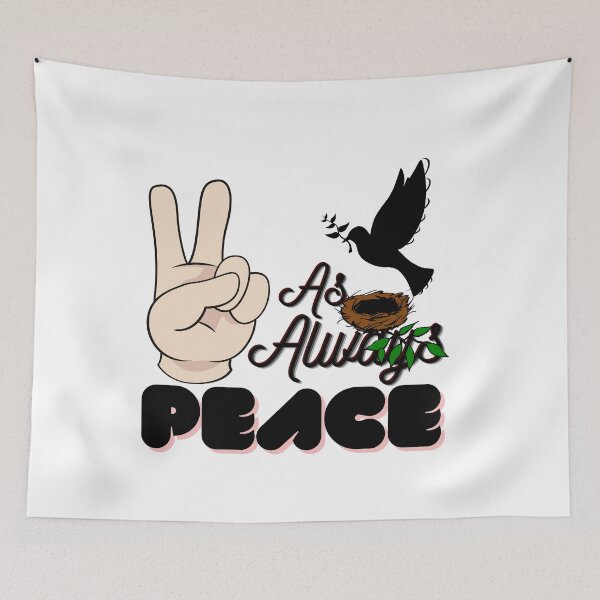 Item preview, As always Peace - Sending peace designed and sold by Fanatic Nerd.